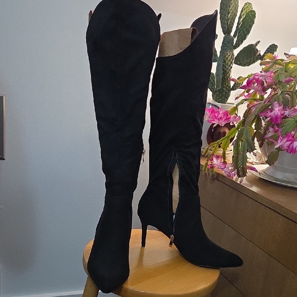 Womens Over The Knee Fabric Boots